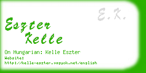 eszter kelle business card